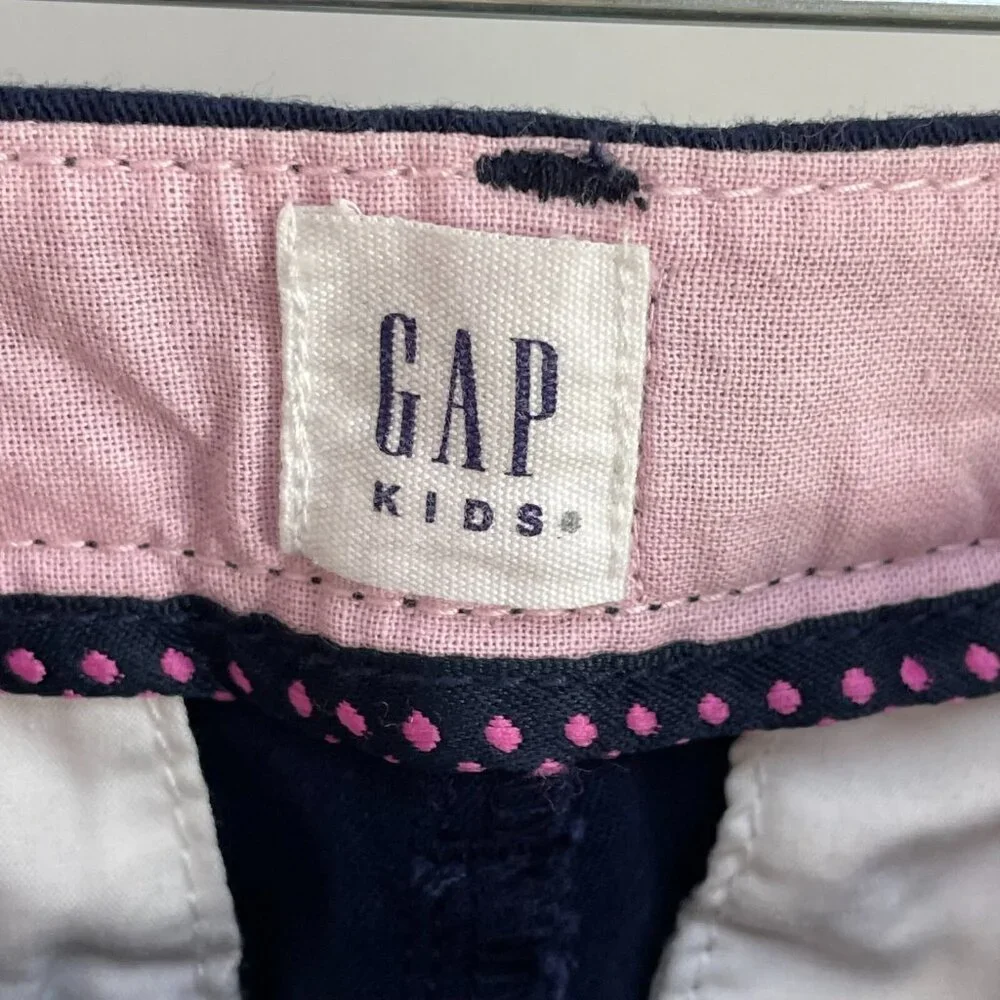 Gap Kids Girls‎ 6 Regular Skinny Chino Stretch Navy Pants School Uniform Preppy
